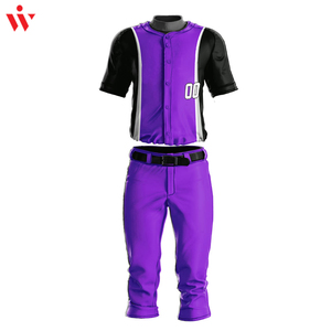 2023ชุดเบสบอลแห้งเร็วชุดเล่นกีฬาแบบแห้งเร็วชุดวัสดุระบายอากาศได้ดีน้ำหนักเบา - Product Image 4