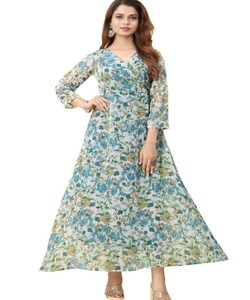 Robes personnalisées pour femmes détaillant en ligne acheter en gros indien pakistanais vêtements élégant Sexy grande taille décontracté robe de mode - Product Image 1