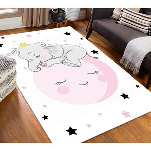 Alfombra de Elefante Adorable, Alfombra Estampada, Alfombras de Animales, Alfombra de Animales Adorable, Alfombra de Terciopelo de Lujo - Product Image 3
