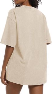 Camisetas de gran tamaño para mujer, de lavado ácido Vintage Camisetas básicas, camisetas holgadas de ajuste holgado, camisetas de algodón para entrenamiento - Product Image 4