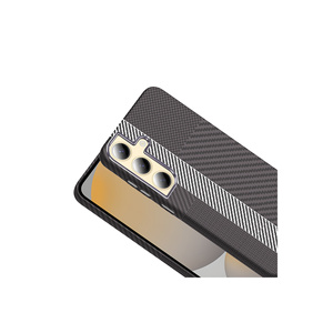 Étui de protection compatible Netzy M-safe en fibre de carbone texturée pour Samsung Galaxy S24 Desert Titanium, coque de téléphone portable - Product Image 4