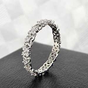 Anillo de Compromiso con Diamante Cultivado en Laboratorio con Certificación IGI, CVD HPHT, para Mujer, en Oro Blanco de 14k y 18k - Product Image 2