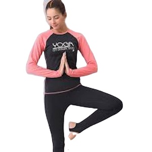 Vestido de yoga con estampado personalizado para mujer, conjunto de yoga con logotipo personalizado, estampado a cuadros, polo sh - Product Image 1