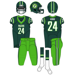 Ensemble uniforme de football américain Pacers pour homme – Maillot sans manches, pantalon, casque, sergé, anti-humidité, style ajusté, sublimation - Product Image 5