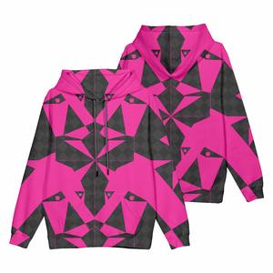 Sweat-shirt à capuche unisexe en coton pour femmes, surdimensionné, personnalisé, avec imprimé court, pour l'automne. - Product Image 2