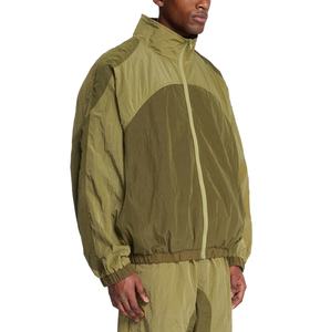 Survêtement froissé à fermeture éclair léger et personnalisable Ensemble coupe-vent respirant à manches longues en polyester 100% pour hommes - Product Image 4