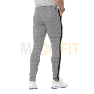 Nouveaux hommes décontracté Plaid pantalon automne maigre élastique mâle pantalon classique piste bas vêtements mode sport Joggers - Product Image 6