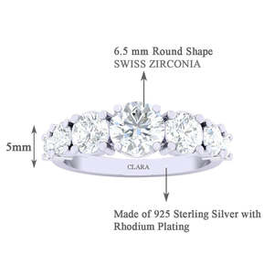 Anillos de Plata de Ley 925 de Primera Calidad para Mujer con Diamante de Corte Cojín, Baño de Rodio, Diseño para Parejas, Tipo Anillo para Hombre - Product Image 5