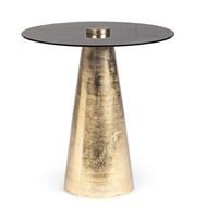 Tabouret latéral en forme de pilier au design personnalisé de qualité supérieure Table basse électroplaquée en cuivre au design élégant Bureau Chambre à coucher Exportateur indien