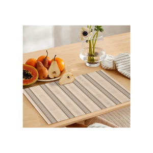 Luxury 100% Cotton Embroidered Minimalistic 13x19 145 GSM Lightweight Handmade In India Custom Logo <b>Table</b> Mats GOTS Certified - Product Image 3