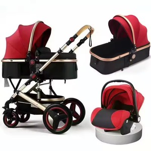 Ventes d'usine, poussette pour nouveau-né 3 en 1, porte-bébé, landau, cadre en alliage d'aluminium pliable, pliage facile, portable, charge de 20 kg - Product Image 2