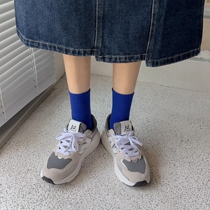 Calcetines de Moda para Mujer, Color Caramelo, para Todas las Temporadas, Cómodos, Deportivos, Casuales, con Agarre - Product Image 5