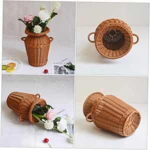 แจกันหวายธรรมชาติคุณภาพสูงแจกันดอกไม้ตกแต่งบ้านดีไซน์ทันสมัยออกแบบเองทำด้วยมือจากเวียดนามขายส่ง - Product Image 6