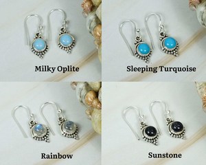 Top qualité solide 925 argent Sterling naturel pierre précieuse ronde conception bahamienne réglage de lunette en gros lot fabrique - Product Image 3