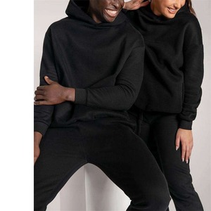 Logo personnalisé Jogging Costume 100% coton Survêtement vierge épais lourd Survêtements unisexe Pantalon de survêtement et sweat à capuche Ensemble pour hommes - Product Image 3