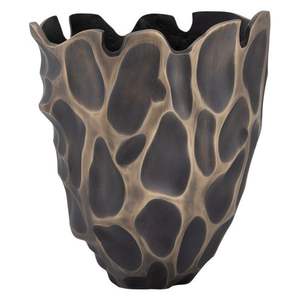 Jarrón de Mesa Redondo de Aluminio y Níquel Estilo Art Deco Moderno, Tamaño Personalizado, Marca Metal Wave, para Sala de Estar, Regalo de Navidad - Product Image 3