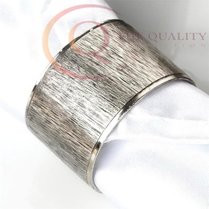 Anneaux de serviette en métal de qualité supérieure pour table à manger, accessoire de vaisselle décoratif élégant - Product Image 4