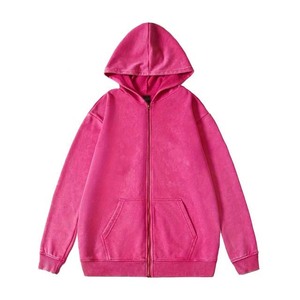 Sudaderas con capucha para hombre, ropa de hombre de calidad superior, diseño personalizado, 450GSM, sudaderas con capucha con cremallera y serigrafía lavada con ácido - Product Image 1