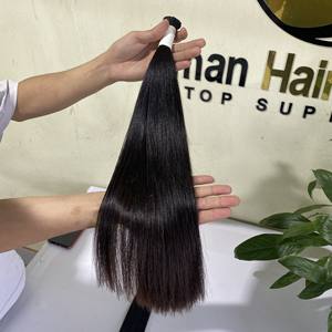 Extensión de cabello humano liso sin procesar, pelo humano virgen sin procesar a granel, la mejor calidad, precio de fábrica - Product Image 4