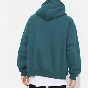 Ventes en gros de sweats à capuche d'hiver personnalisés de haute qualité en polyester/coton, sans cordon, à impression numérique pour hommes - Product Image 4
