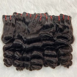 Extensiones de Cabello Humano con Clip, Cabello Remy Indio, Doble Trama, Ondulado Profundo, Color Negro - Product Image 5