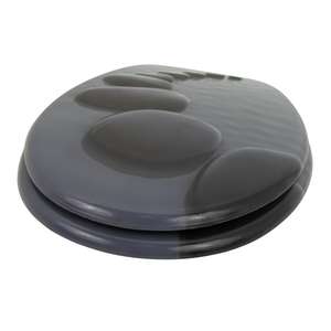 Universale bianco MDF coprisedile wc con chiusura rallentata pietre modellate sulla progettazione dell'acqua - Product Image 3