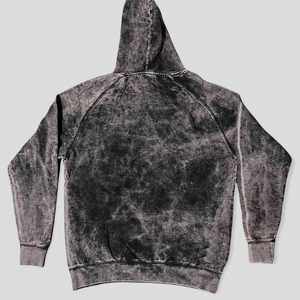 Sweat à capuche en polaire pour homme, broderie personnalisée, délavé à l'acide, vintage, lavé, avec strass, fermeture éclair, hiver, 100% coton, écologique - Product Image 2