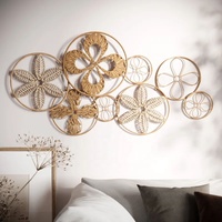 Bestseller Rattan und Wasser Hyazinthe abstrakte Kreis Wand dekoration Home Decoration, Wandbehang Großhandel Vietnam Handwerk