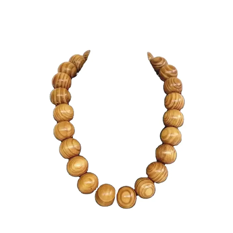 Kalung kayu Resin penjualan laris dari kalung buatan tangan india perhiasan mode untuk wanita dan anak perempuan