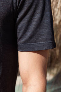 Lisse sensation t-shirt pour hommes mode Streetwear décontracté confortable vêtements salon voyage salle de sport usage quotidien en vrac - Product Image 2