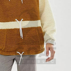 เสื้อฮู้ดเชอร์ปาผู้ชายปี 2025 แบบเรียบสีพื้น สไตล์สตรีท ผ้าฝ้าย 100% ผ้าฟลีซหนานุ่ม เสื้อกันหนาวมีกระเป๋า - Product Image 3