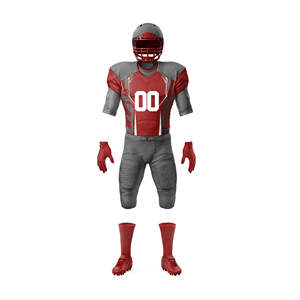 Uniforme de Fútbol Americano Personalizado para Hombre, Conjunto de Camiseta y Pantalones de Equipo en Verde y Gris Sublimados, Ropa Deportiva Transpirable de Alta Calidad - Product Image 5