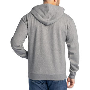 <b>Fleece</b> Lined Zip Up Hoodie for <b>Men</b> Cotton <b>Thick</b> Winter Sweatshirt Custom Branding Option OEM Warm Hooded Jacket for Outdoor - Product Image 2