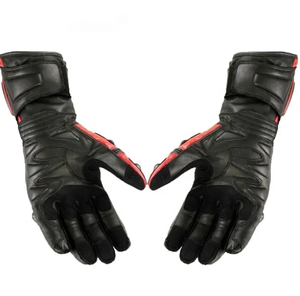 Alta protección Hard Knuckle Moto Racing Guantes largos de cuero Guantes de moto - Product Image 4