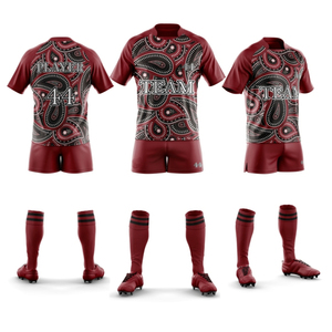 Uniformes de rugby personnalisés à bas prix, sublimés, service OEM pour équipes sportives, vêtements d'entraînement, conception d'uniformes de rugby, uniforme de rugby - Product Image 3