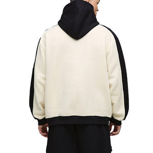 Custom Printed Embroidered Beaded Men's Autumn Hoodie Events Cotton Fleece Pullover Oversized Eco-Friendly OEM Bulk Order Supply - Product Image 3