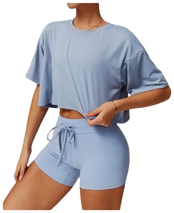 Débardeurs courts oversize en tricot pour femmes, idéaux pour le yoga, la gym, l'entraînement, le sport, la danse - Collection 2027 - Product Image 1