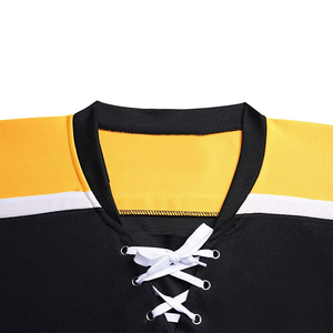 Jersey de Hockey sobre Hielo Sublimado de Alta Calidad, Logotipo Personalizado del Equipo, Absorbe la Humedad, Uniforme de Equipo de Sarga, Servicio OEM, Ecológico - Product Image 4