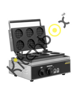 Kitchbox Industrial Commercial Liege <b>Waffle</b> <b>Maker</b> (6 Pieces) - Product Image 1