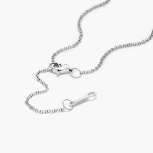 <b>Solid</b> 925 <b>Silver</b> Women's Minimalist Tennis Necklace with Round Brilliant Moissanite Stones Elegant Link Chain Jewelry - Product Image 6