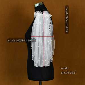 Bridella MG27-I Tocado de Hombro Elegante y Ligero de Perlas y Malla Color Marfil para Bodas, Bailes de Graduación y Eventos Formales - Product Image 3