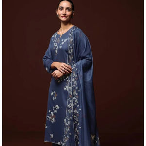 Ropa de fiesta de la colección Salwar Kameez bordada de satén de algodón Premium Ropa india y pakistaní disponible a precio mayorista - Product Image 1