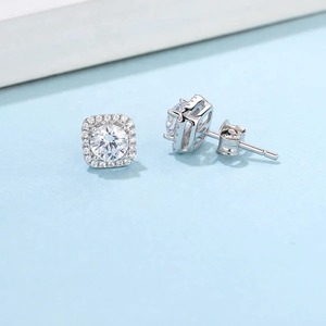 Anillos de Plata de Ley con Diamantes Cultivados en Laboratorio, Chapados en Plata, Color D, Corte Brillante, Estilo Hip Hop, Unisex - Product Image 4