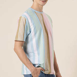 เสื้อยืดคอกลมทรงหลวมสำหรับผู้ชายเสื้อยืดผ้าฝ้าย100% พิมพ์ลายซับลิเมชันงานออกแบบได้ตามที่ต้องการ - Product Image 5