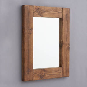 Miroir mural en bois au design moderne et luxueux Miroir en bois de forme et de taille personnalisées au design simple Miroir en bois de l'Inde - Product Image 5