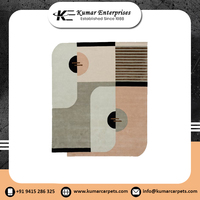 Fabriqués à la main moderne maison salle de prière porte abstraite pile plate tapis en bambou grande cuisine tapis ensembles n'importe quel espace réversible