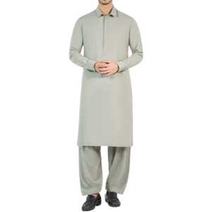 Shalwar Kameez Pakistaní para Hombre, Color Sólido Personalizado, Transpirable, de Algodón Reversible, Alta Calidad, Personalizado, Venta al por Mayor, HN Impex 2025 - Product Image 1