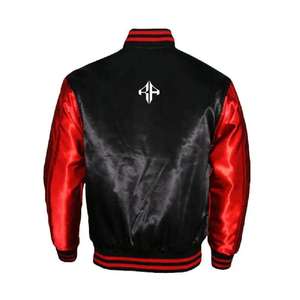 Nueva chaqueta de invierno con logotipo personalizado más vendida 100% poliéster transpirable cuello acanalado chaqueta universitaria de ATLANTIC - Product Image 2