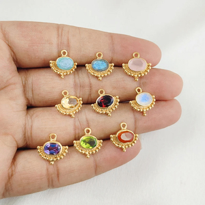 925 Sterling Silver Fashion Pendant Sapphire Quartz Collet Set 925 Sterling Silver Collet Set Pendant Fashion Pendants <b>Charms</b> - Product Image 5