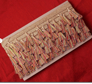 9 Yards- 2'' Multicoloured Tassel Trim Wholesale 5yards/lot <b>Bead</b> Tassel Tassels Trim Lace Fringe - Product Image 1